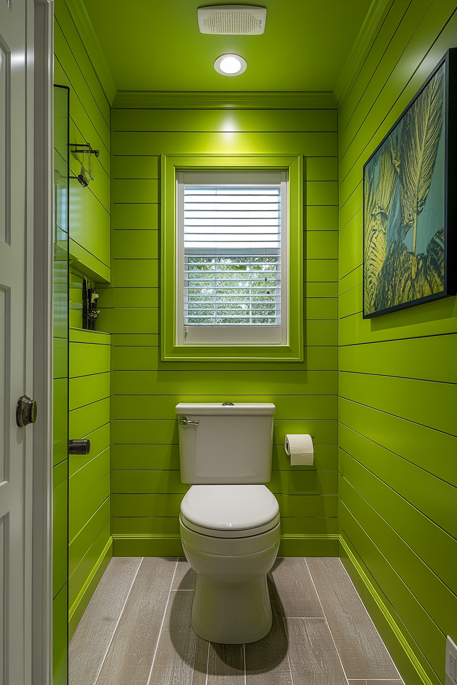 green bathroom