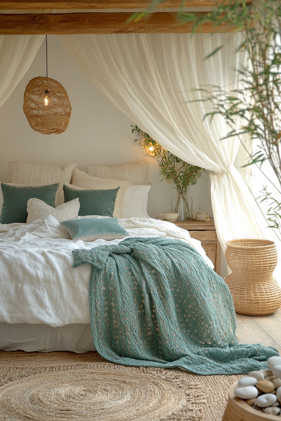 Boho Bedroom with Canopy