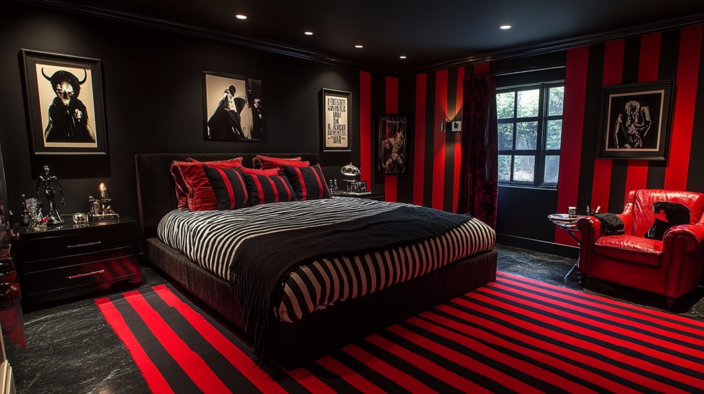 black bedroom