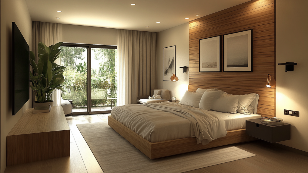 contemporary minimalist bedroom