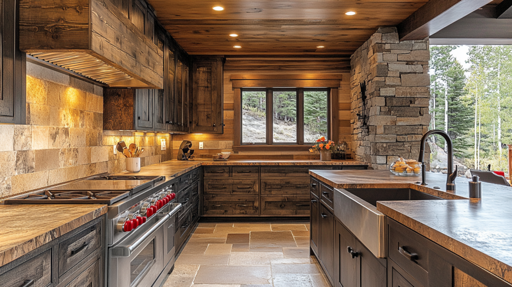 dark kitchen cabinets