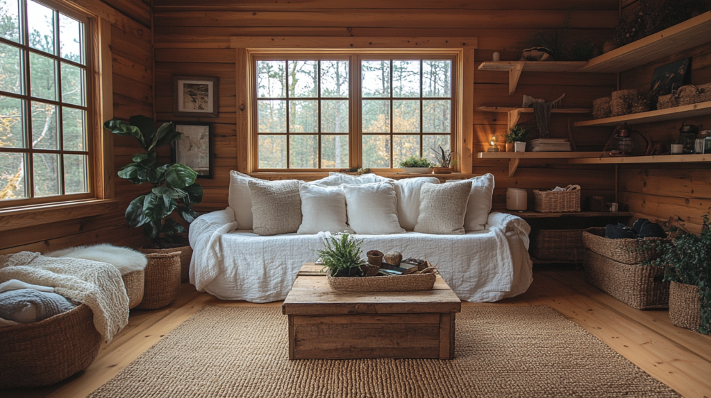 little cabin living room