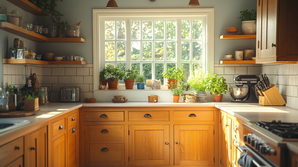 oak kitchen cabinets